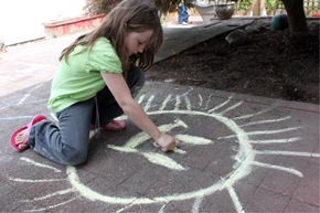 drawing of the sun